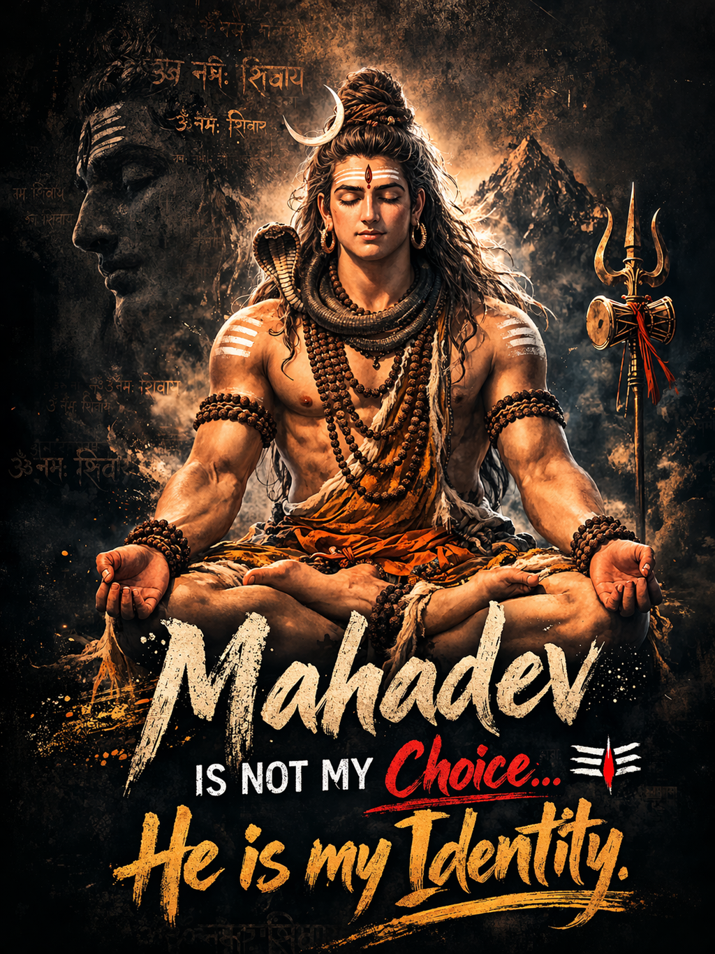 Mahadev Identity Premium T-Shirt – Spiritual Power Edition”